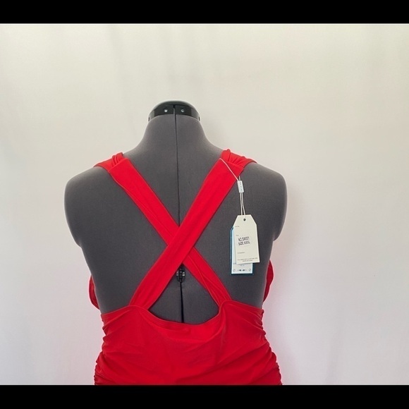 One Piece Red Bathing Suit - Picture 7 of 11